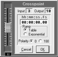 Crosspoint Control Window