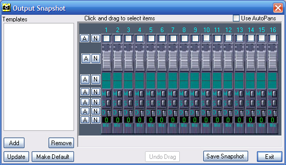 Edit Snapshot Templates
