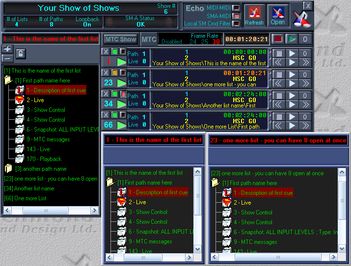 Show Control Window