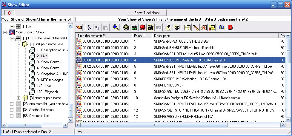 Show Editor Window